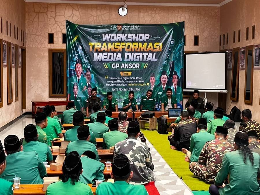 GP Ansor Kabupaten Tegal Gelar Workshop Transformasi Media Digital, Dorong Kader Produktif dan Melek Teknologi