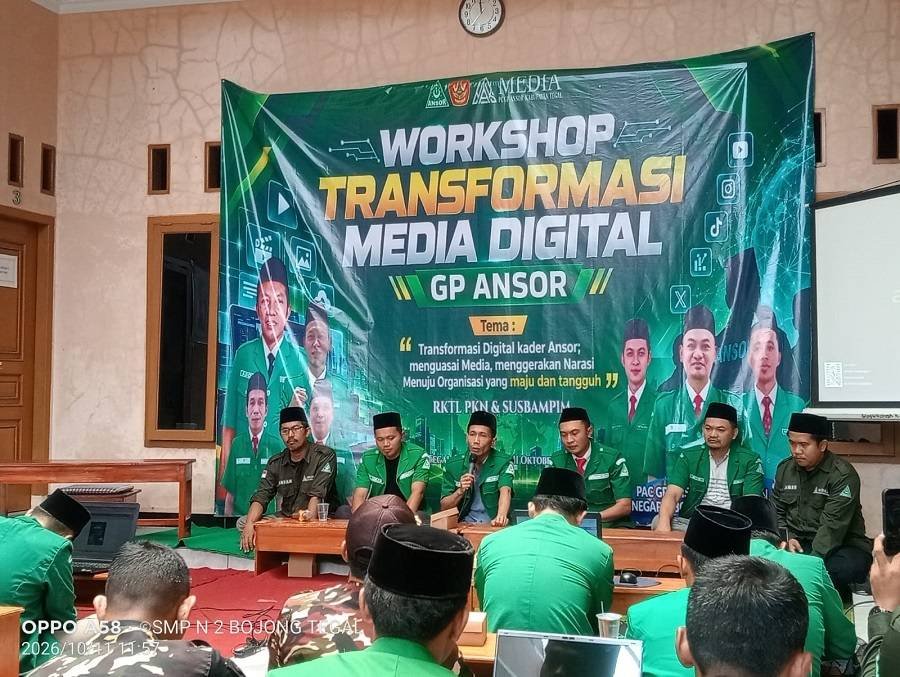GP Ansor Kabupaten Tegal Gelar Workshop Transformasi Media Digital, Dorong Kader Produktif dan Melek Teknologi